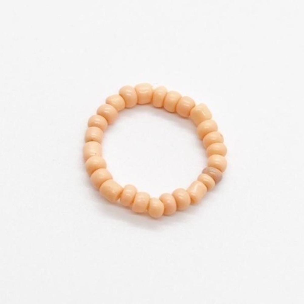 Pink Beaded Ring